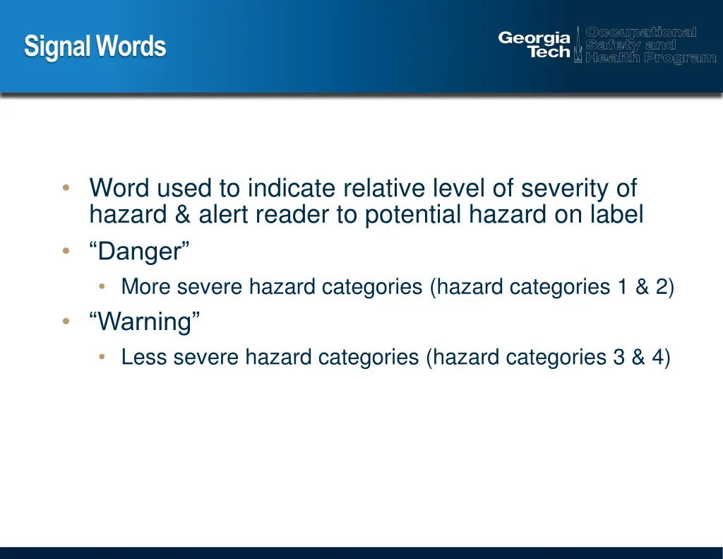 signal words
