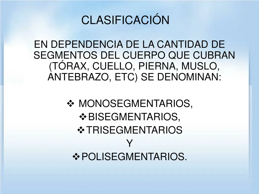 clasificaci n