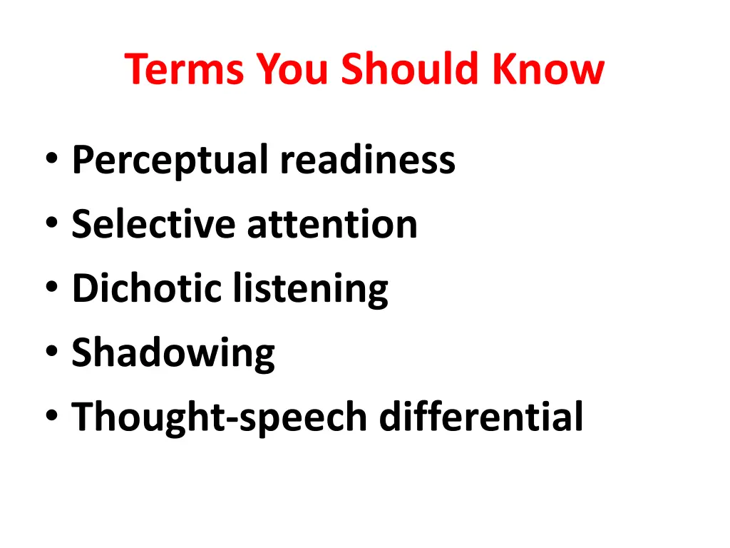 terms you should know