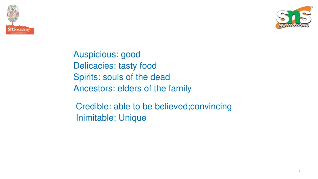 auspicious good delicacies tasty food spirits