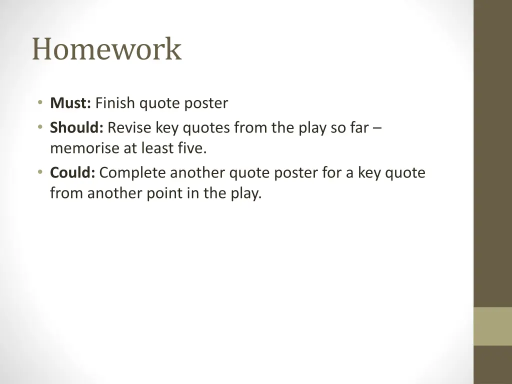 homework