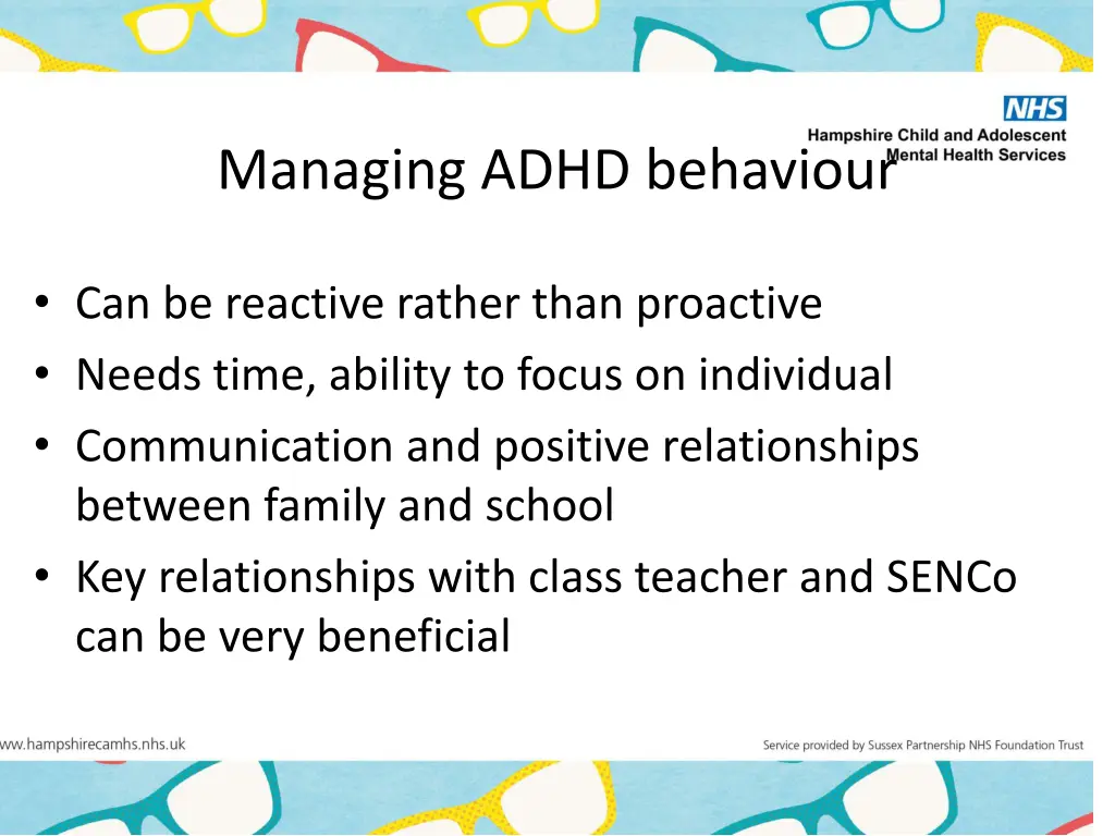 managing adhd behaviour