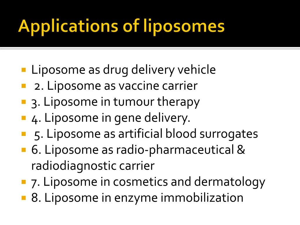 liposome as drug delivery vehicle 2 liposome
