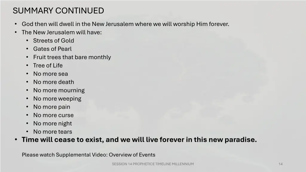 summary continued