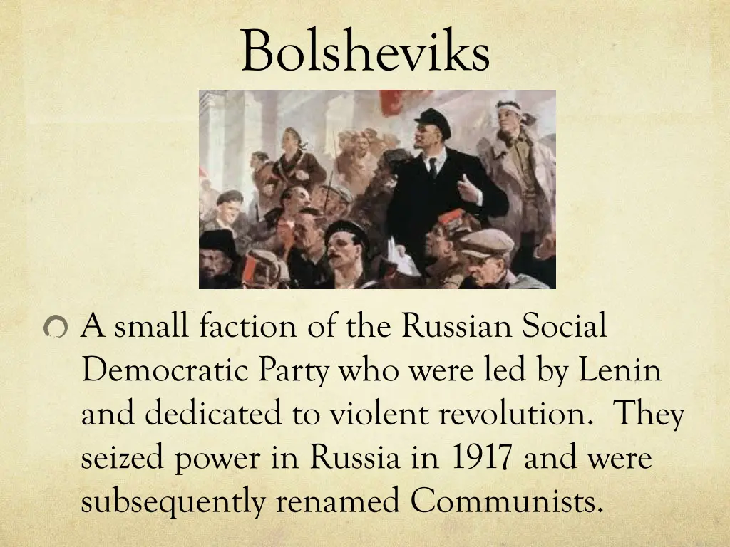 bolsheviks