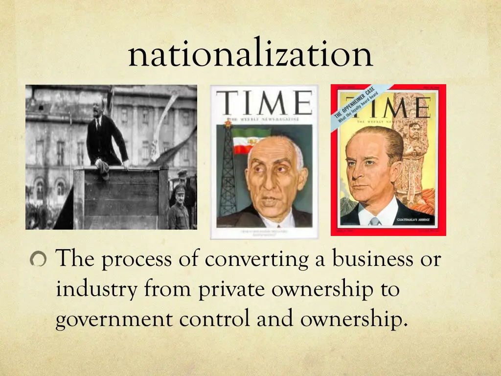 nationalization