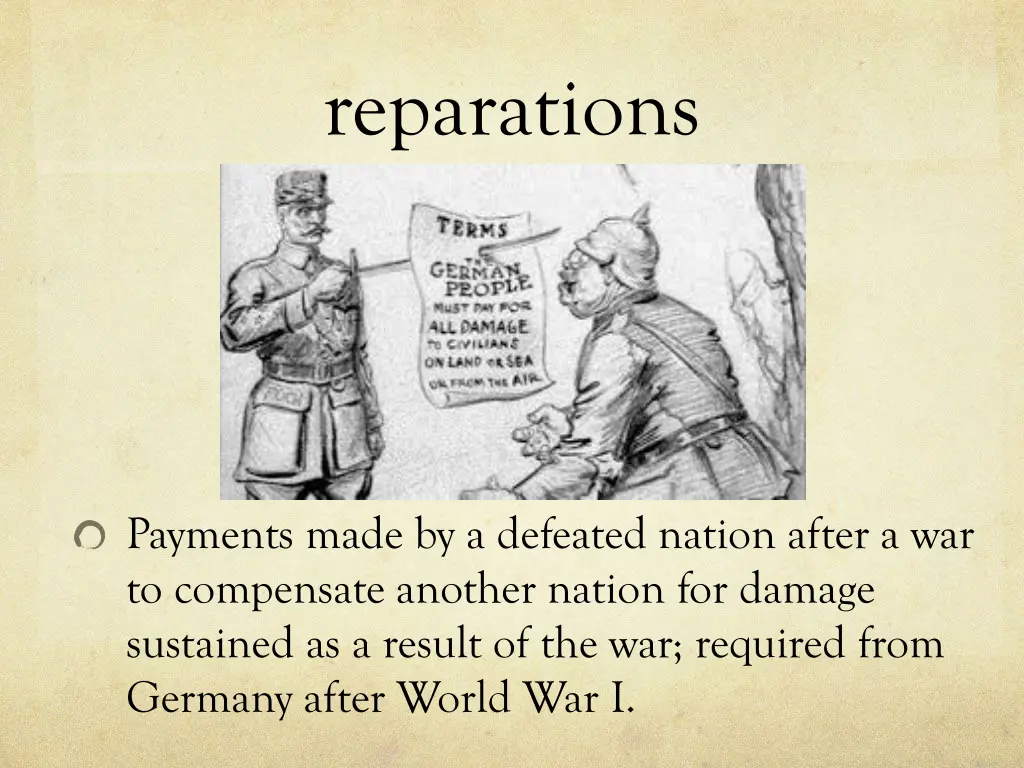 reparations