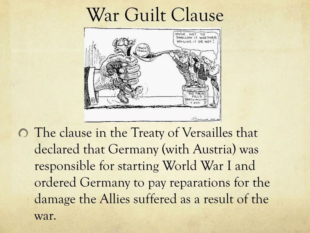 war guilt clause