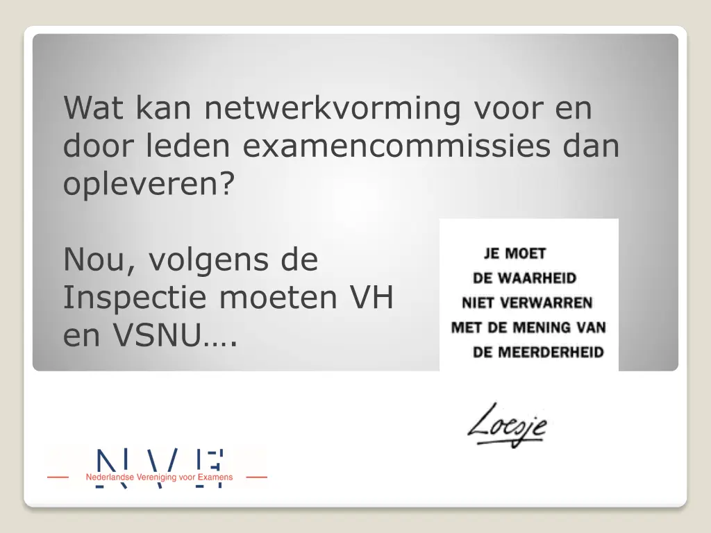 wat kan netwerkvorming voor en door leden