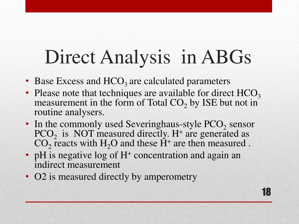 direct analysis in abgs