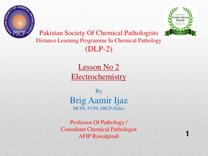 pakistan society of chemical pathologists