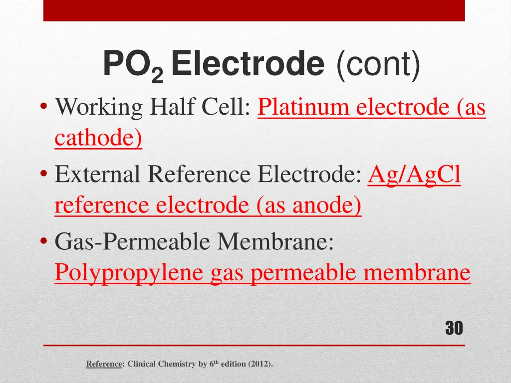 po 2 electrode cont working half cell platinum