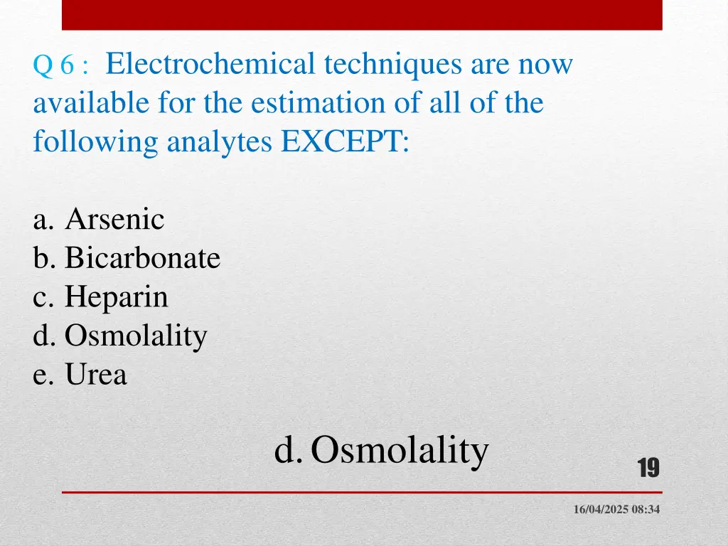 q 6 electrochemical techniques are now available