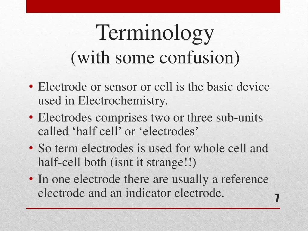 terminology with some confusion