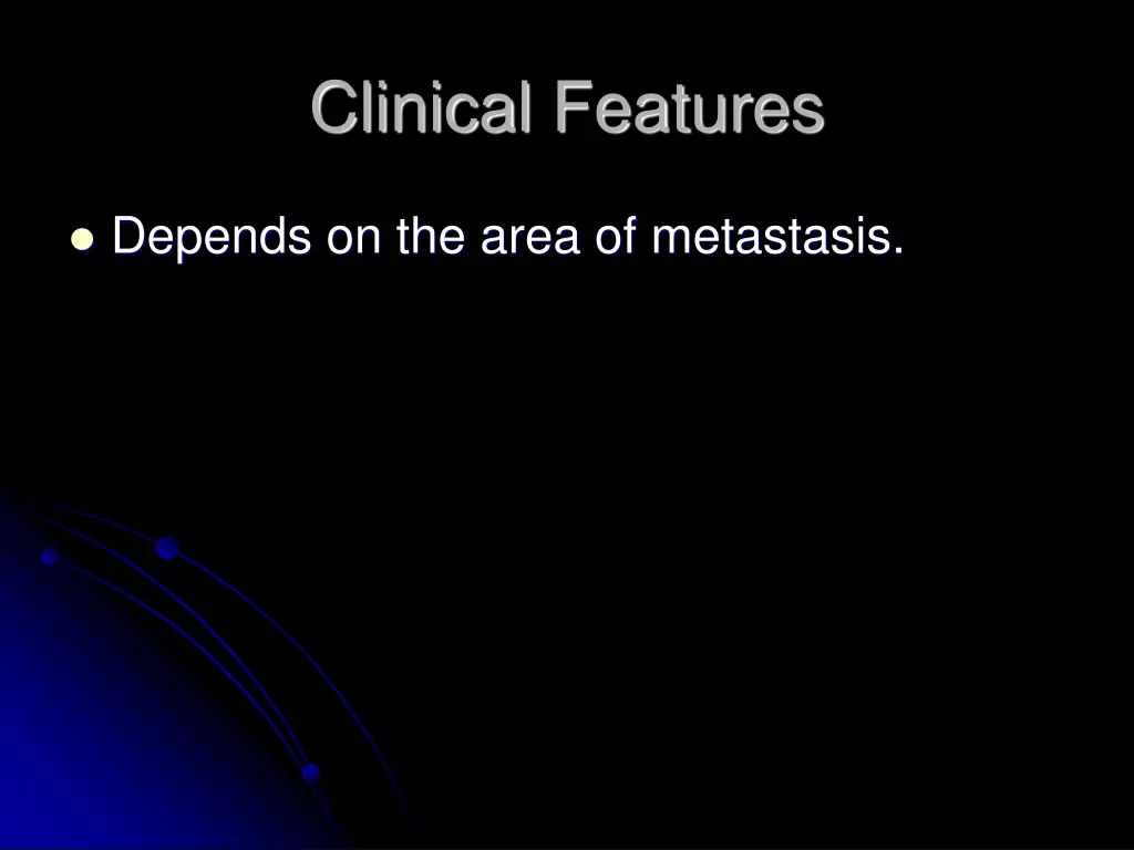 clinical features