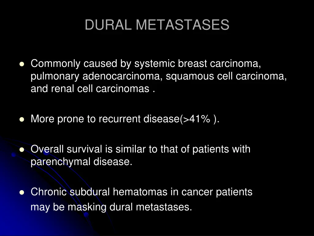 dural metastases