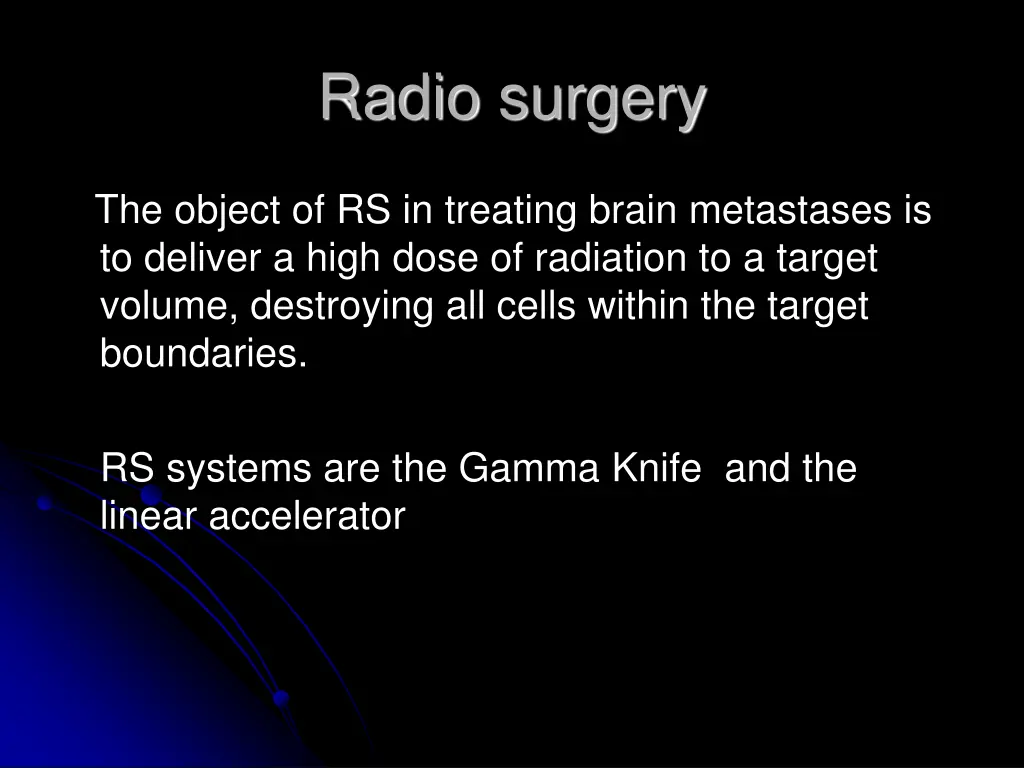 radio surgery