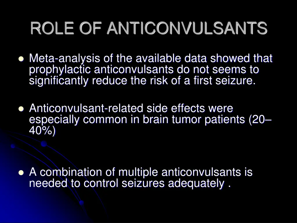 role of anticonvulsants