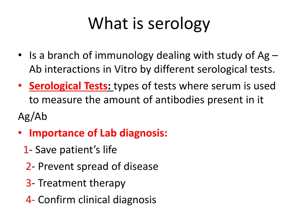 what is serology