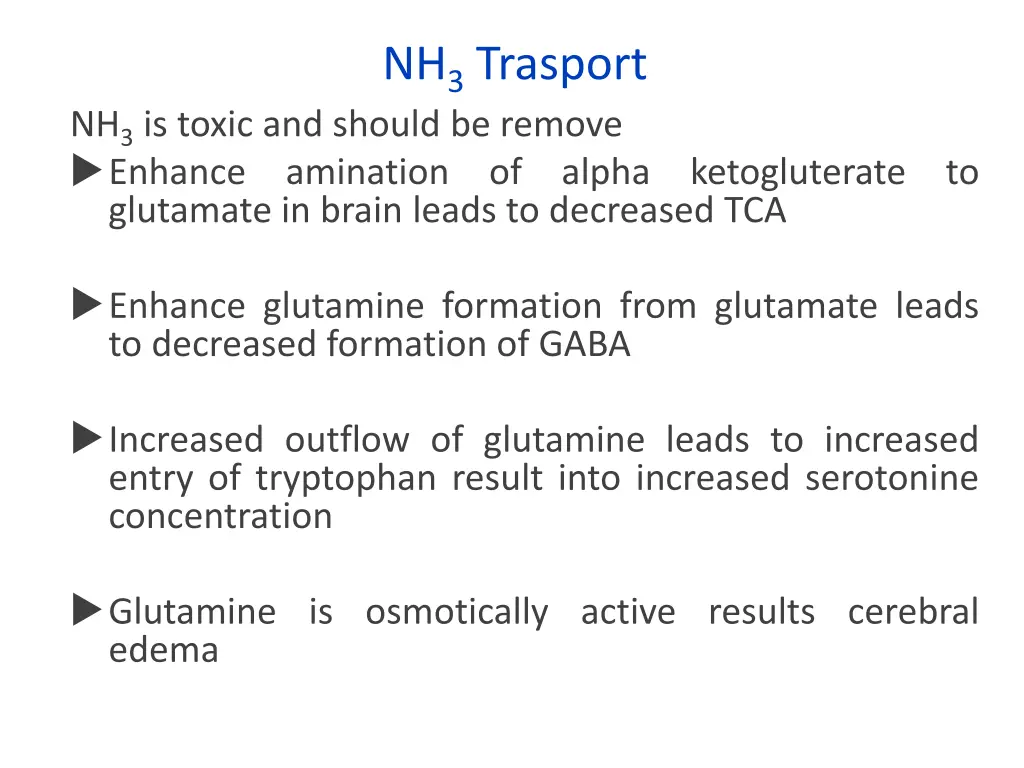 nh 3 trasport