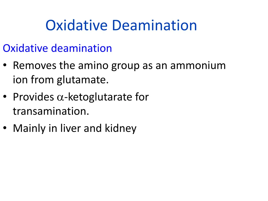 oxidative deamination