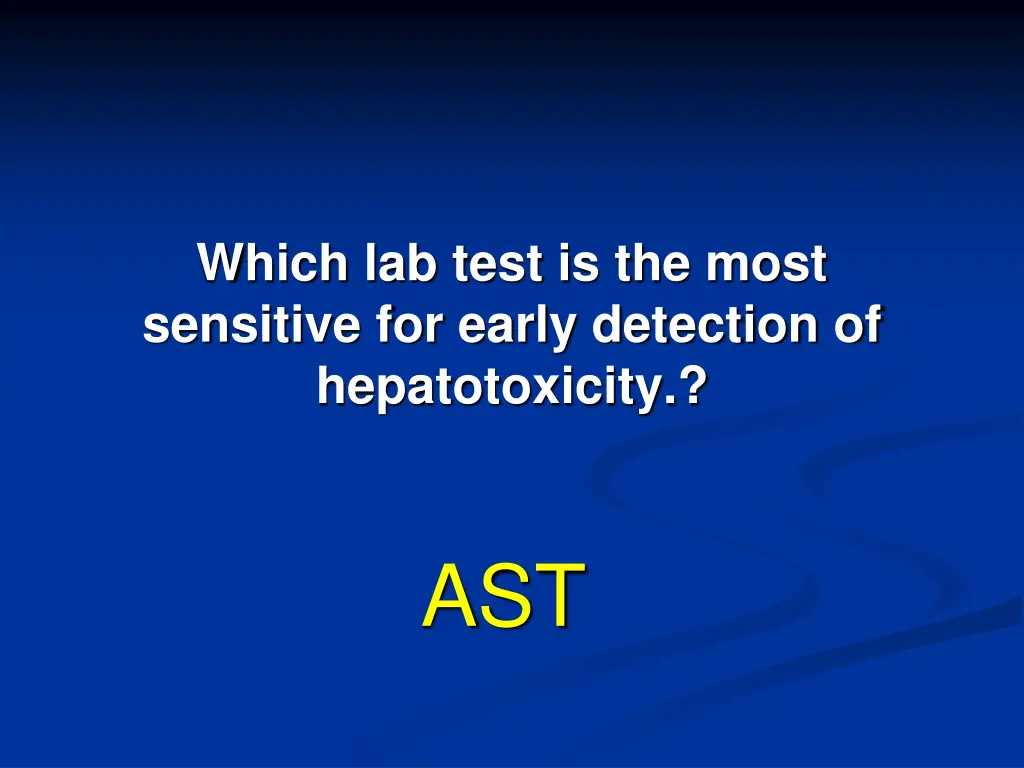 which lab test is the most sensitive for early