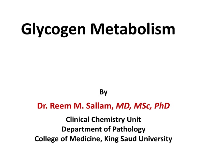 glycogen metabolism
