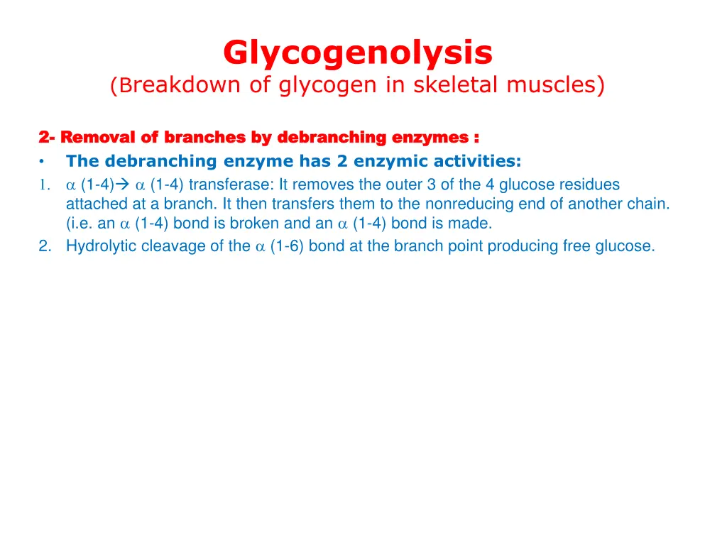 glycogenolysis b reakdown of glycogen in skeletal 2