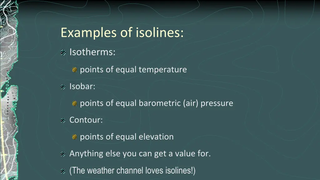 examples of isolines