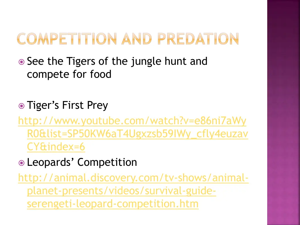competition and predation
