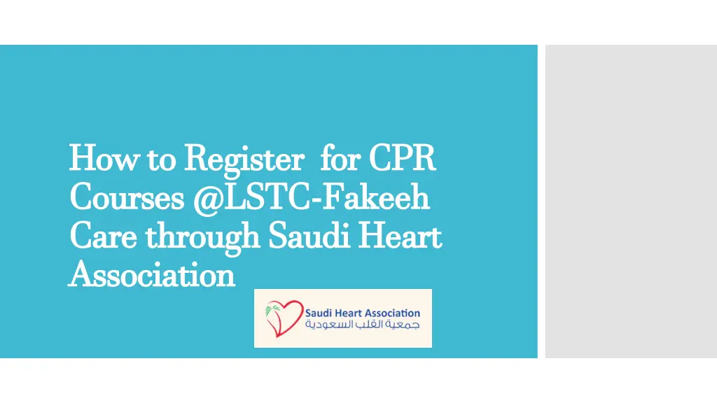 how to register for cpr courses @lstc care