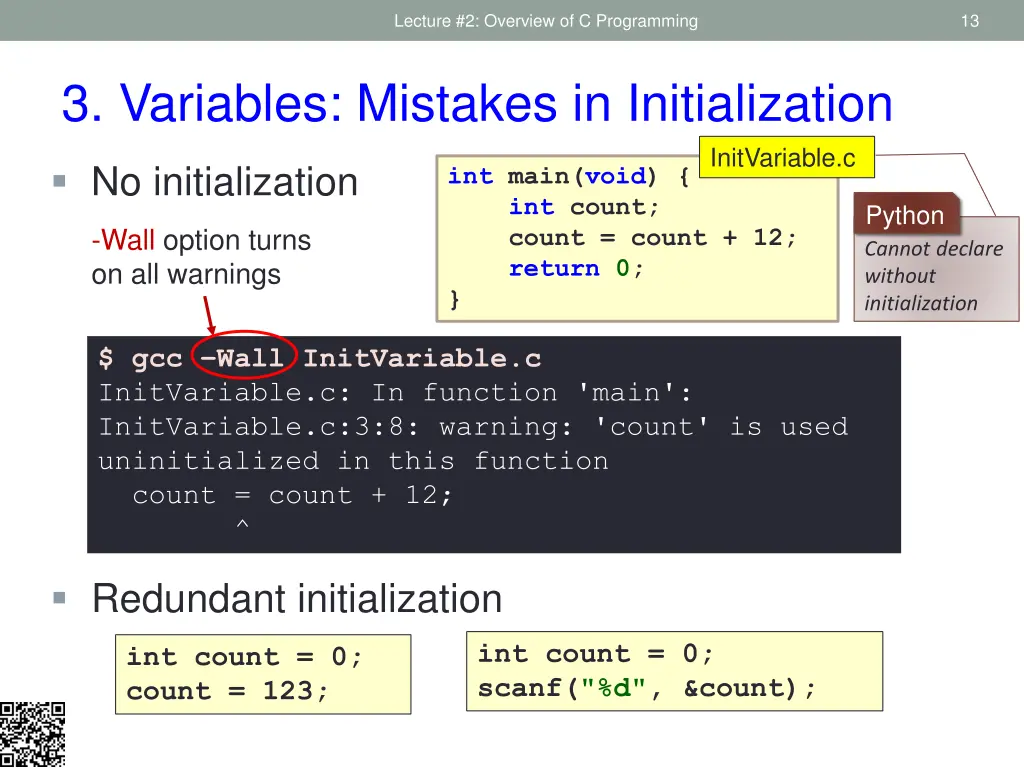 lecture 2 overview of c programming 10