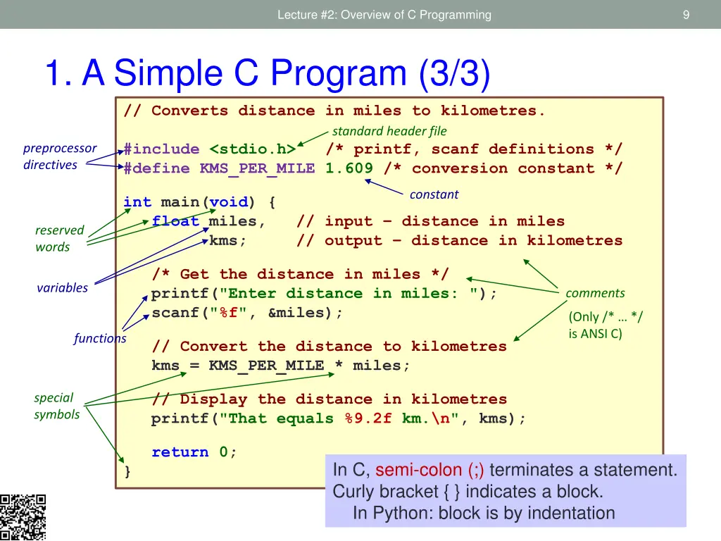 lecture 2 overview of c programming 6