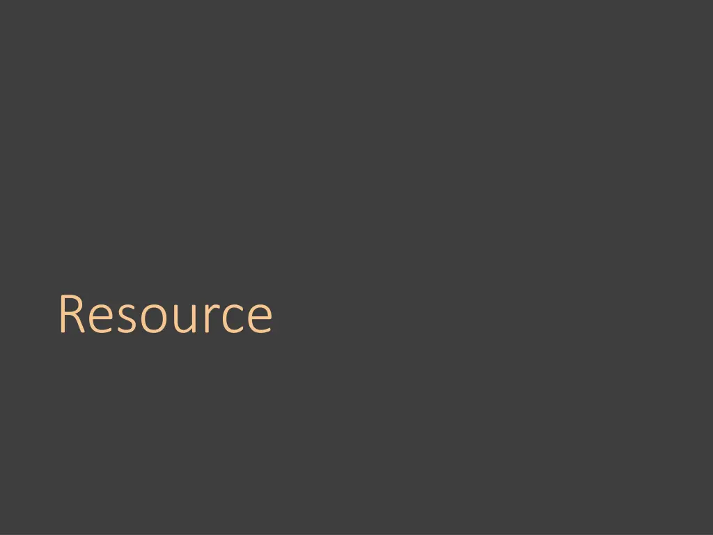 resource