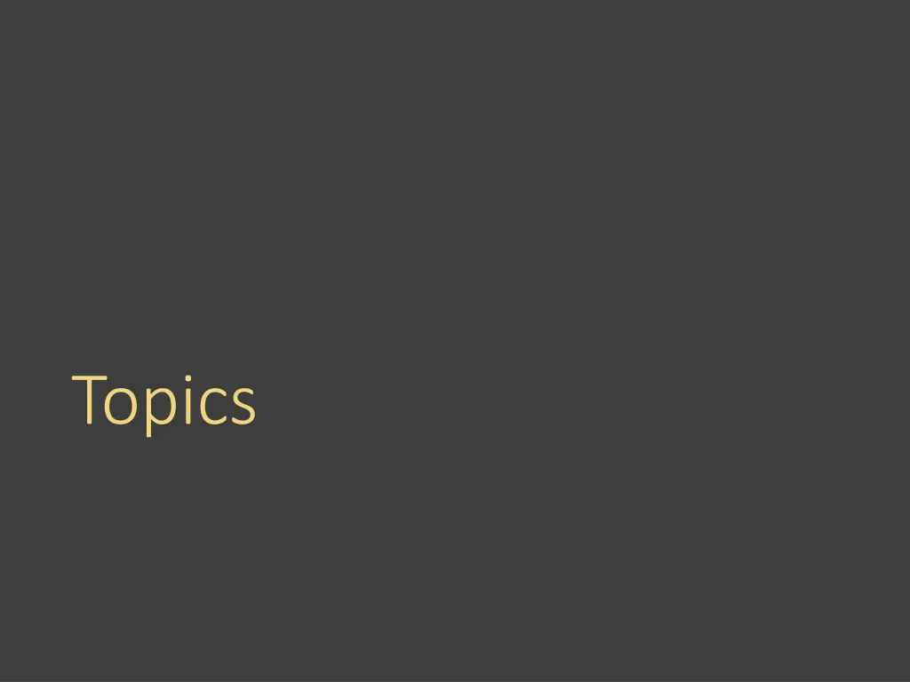 topics