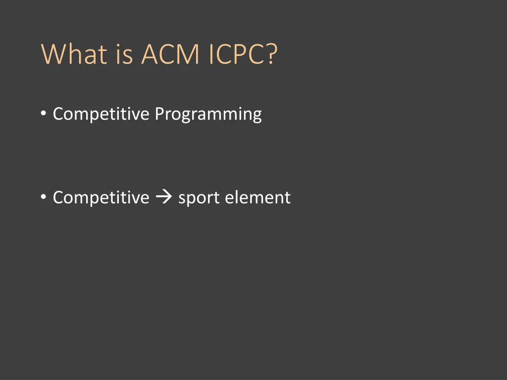 what is acm icpc