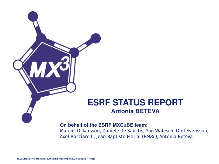 esrf status report antonia beteva