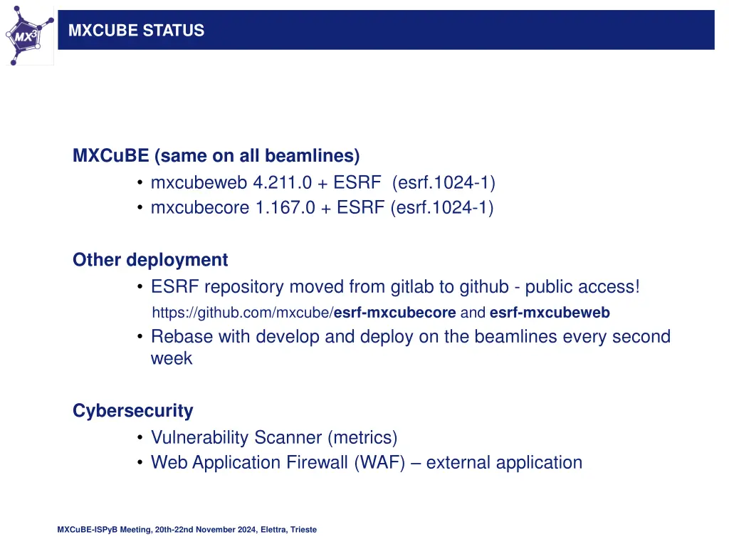 mxcube status