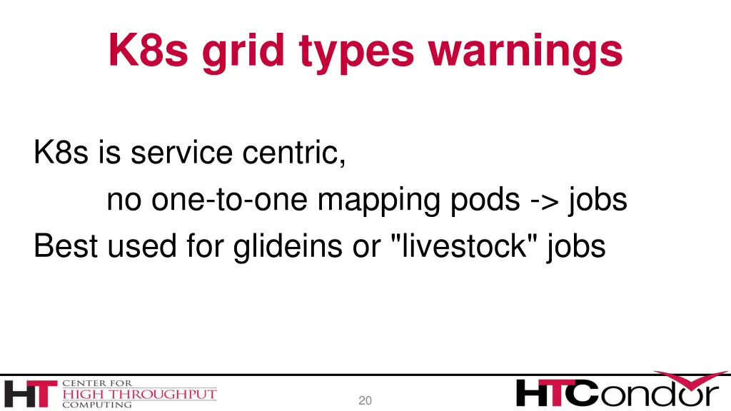 k8s grid types warnings