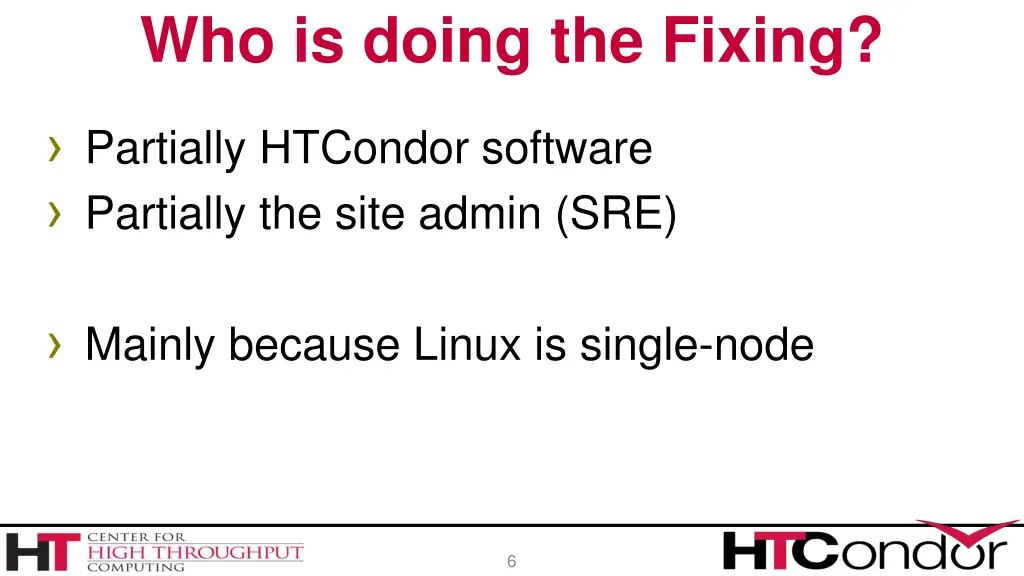 who is doing the fixing
