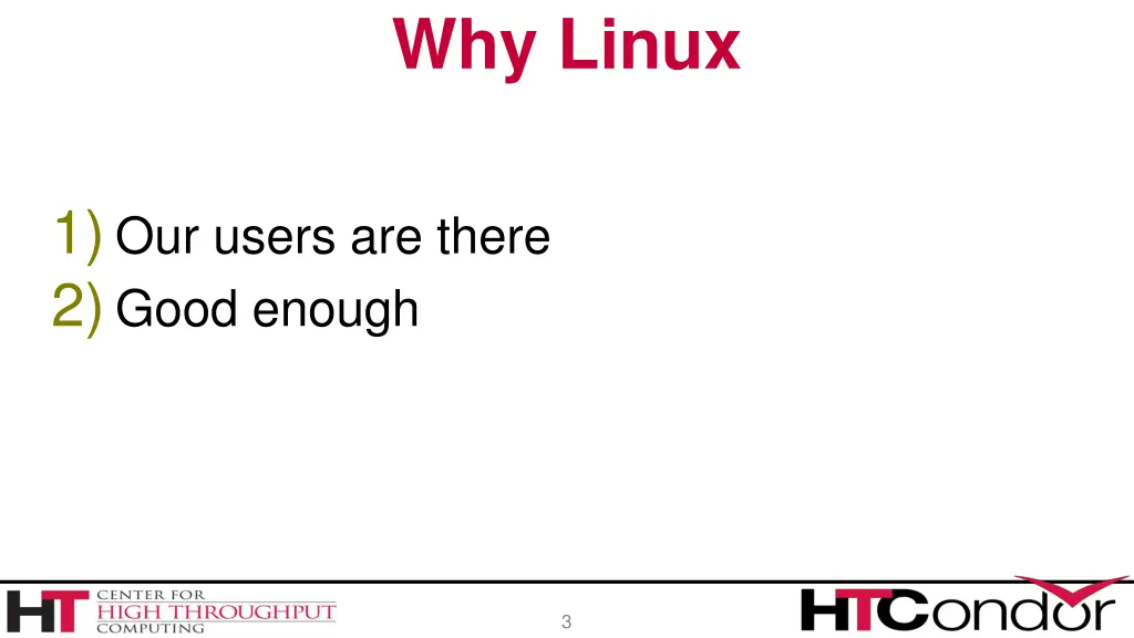 why linux