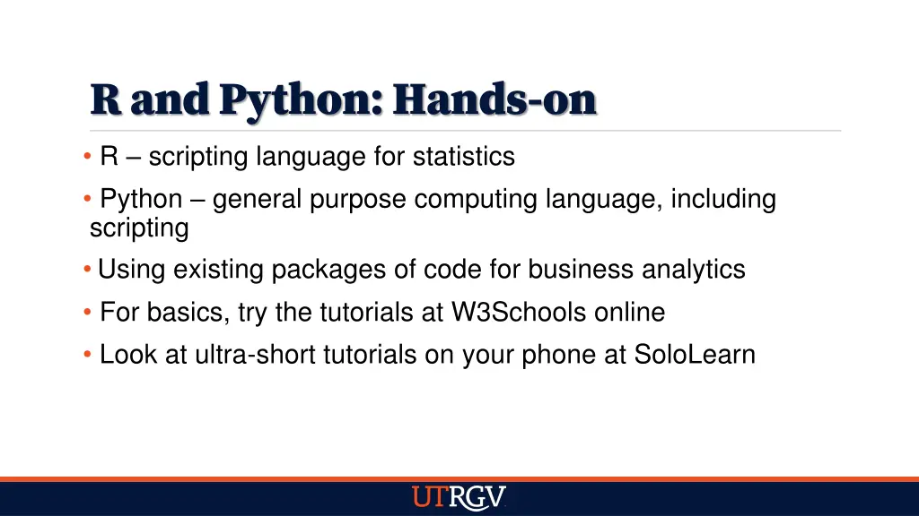 r and python hands on r scripting language