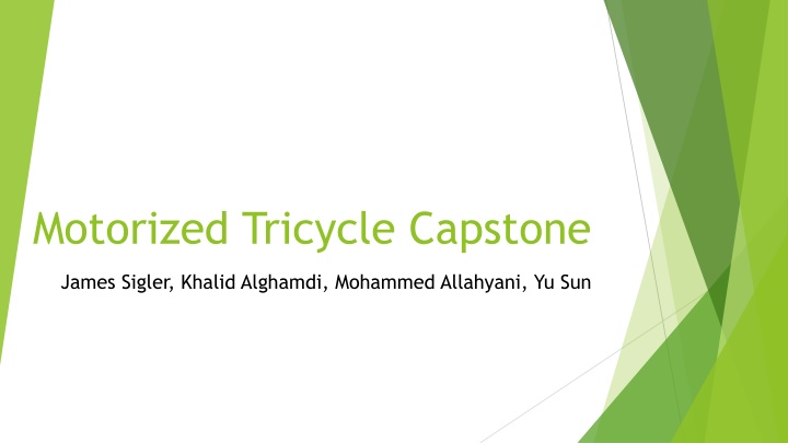 motorized tricycle capstone