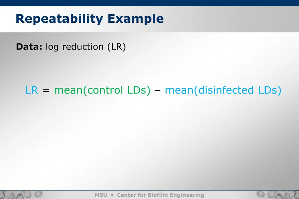 repeatability example