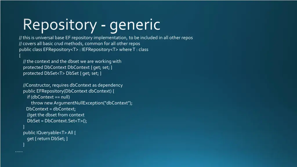 repository generic this is universal base