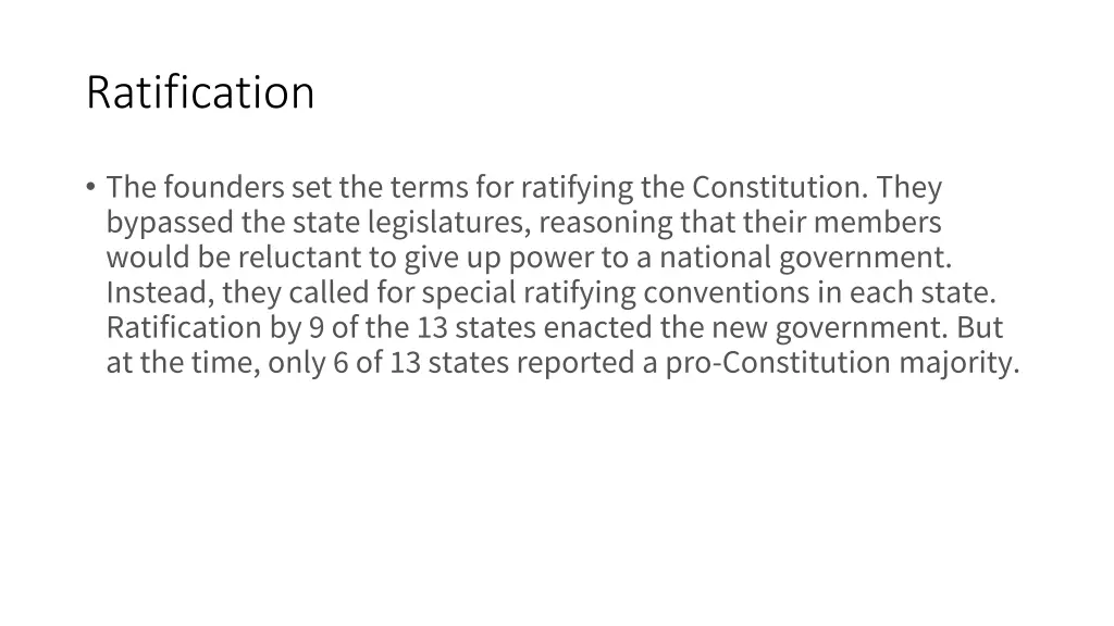 ratification