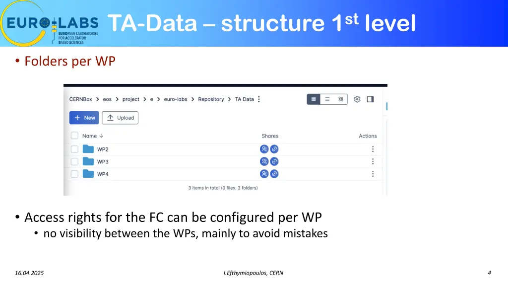 ta data structure 1 st level