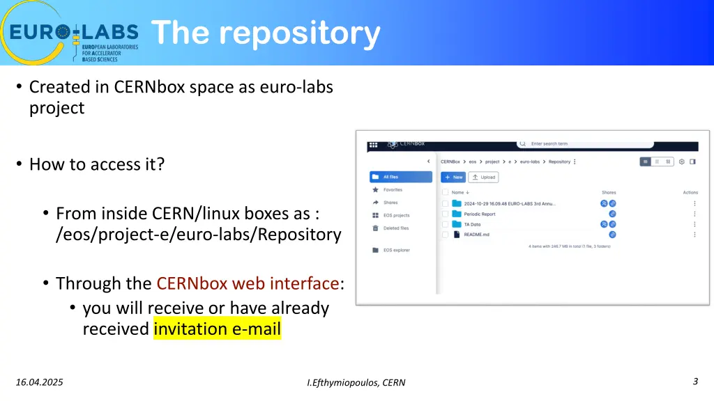 the repository
