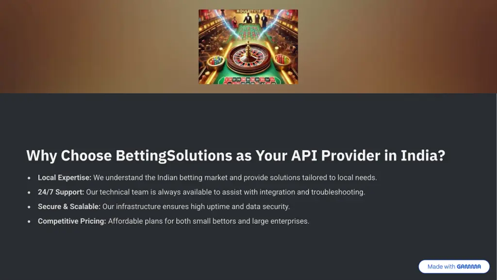 why choose bettingsolutions as your api provider
