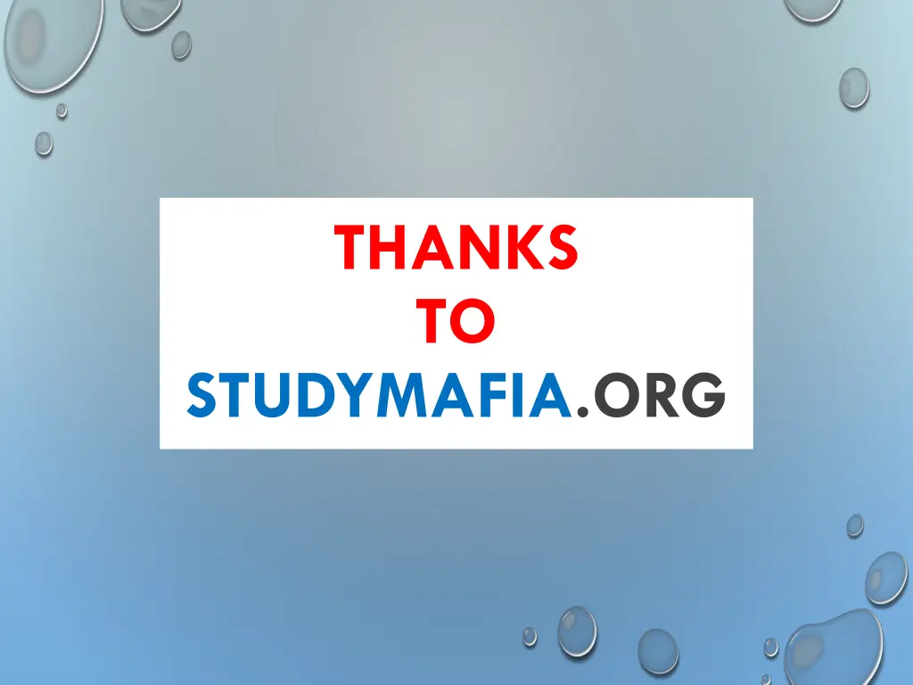 thanks to
